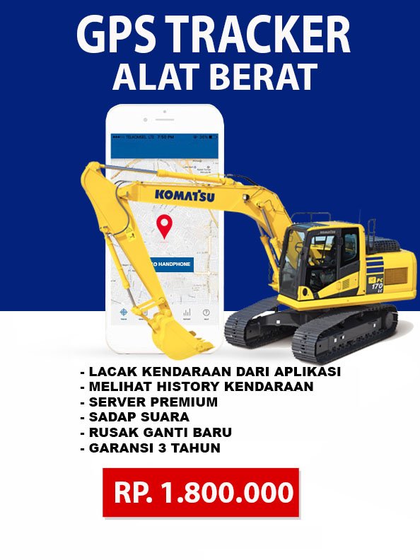 gps alat berat